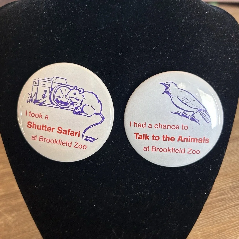 Vintage Brookfield Zoo Pin Button‎ Pinback 2